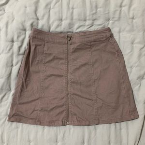 Purple Forever 21 zip up mini skirt